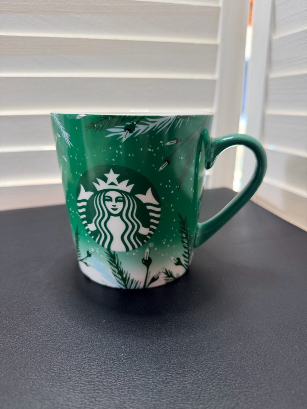 Starbucks Green Winter Lights Holiday Logo 18oz Mug